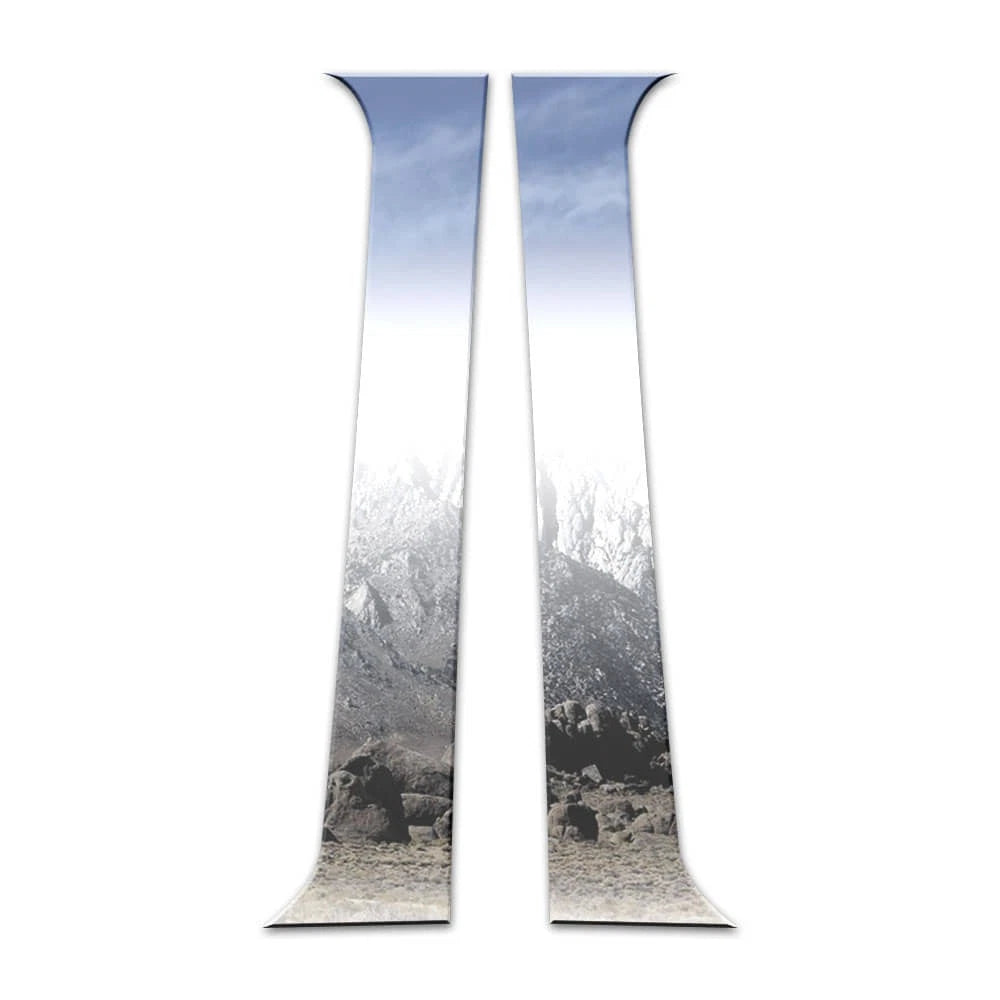 2Pc Chrome Pillar Post Covers for Nissan Frontier King Cab (2005–2024)