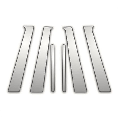 6Pc Chrome Pillar Post Covers for Jeep Liberty (2008–2024)