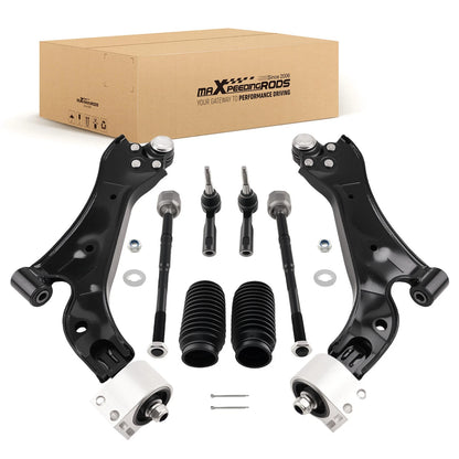8pc Front Lower Control Arms & Tie Rods for Chevy Equinox (2010–2017)