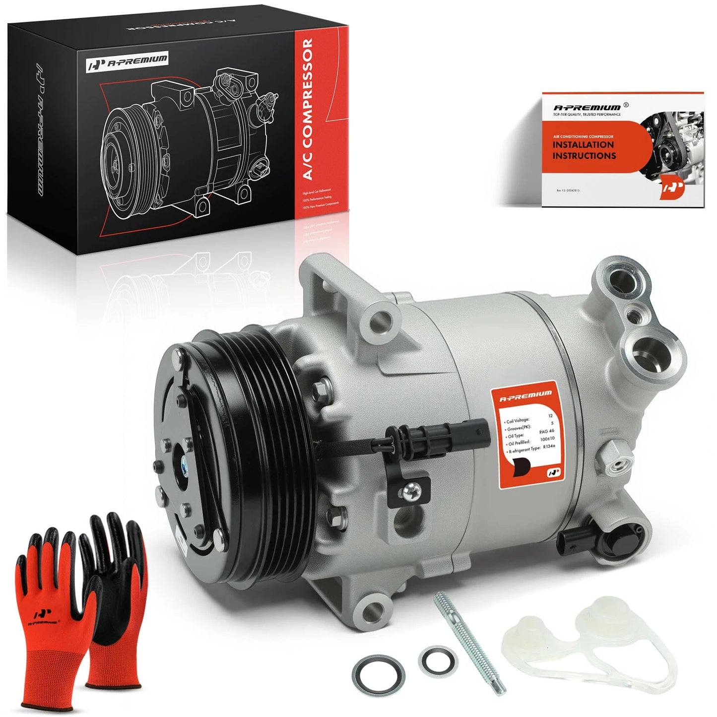 A/C Compressor with Clutch for Chevrolet Colorado GMC Canyon (2017–2022)