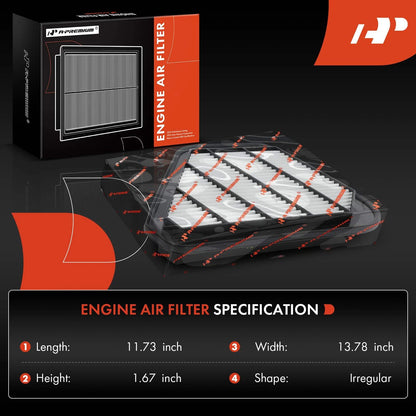 2 Engine & Cabin Air Filters with Activated Carbon for Chevy Traverse (2018–2023)