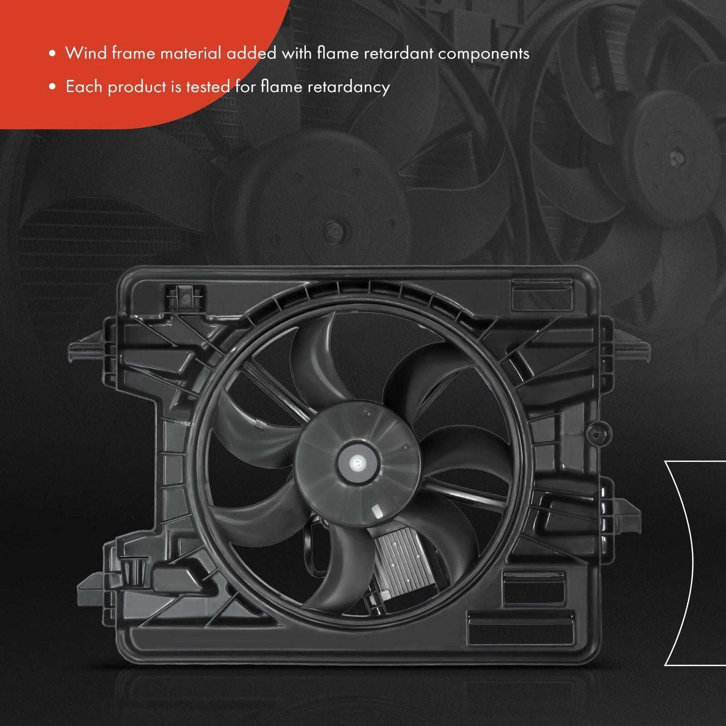 Cooling Fan Assembly with Shroud for Chevrolet HHR (2008–2010)