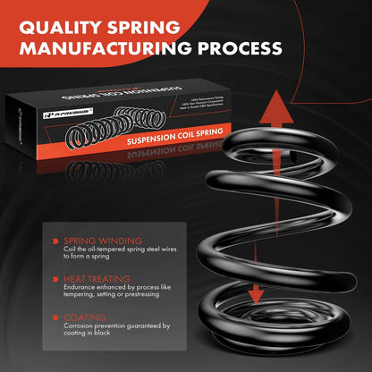 2X Rear Coil Springs for Buick Lucerne (2006–2010) LeSabre (2000–2005)