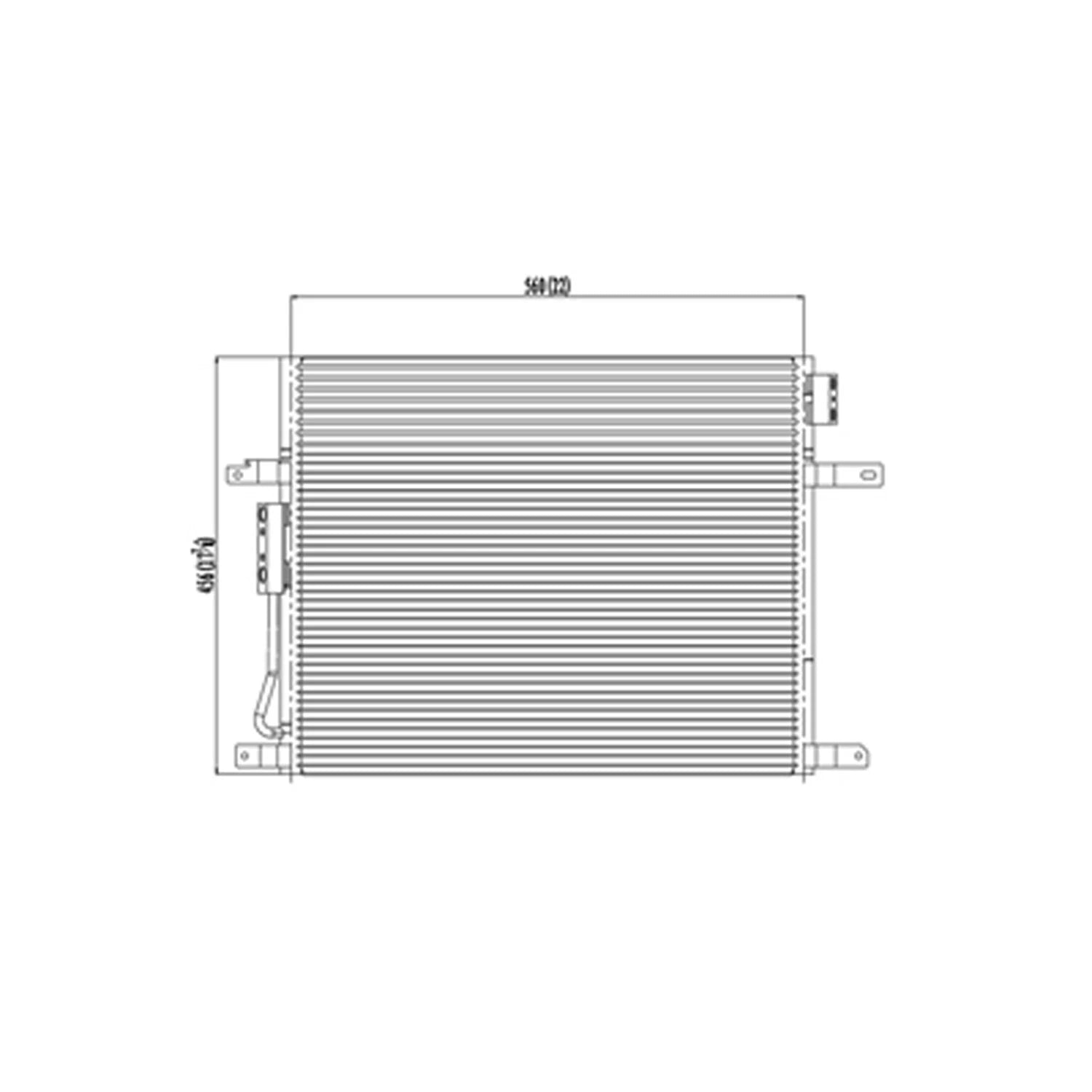 Replacement A/C Condenser Repair Part For 2004 Jeep Grand Cherokee