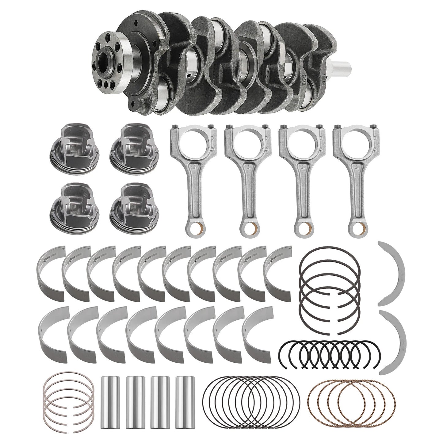 Engine Rebuild Kit with Crankshaft, Connecting Rod & Bearings for Hyundai Kia (2011–2014)