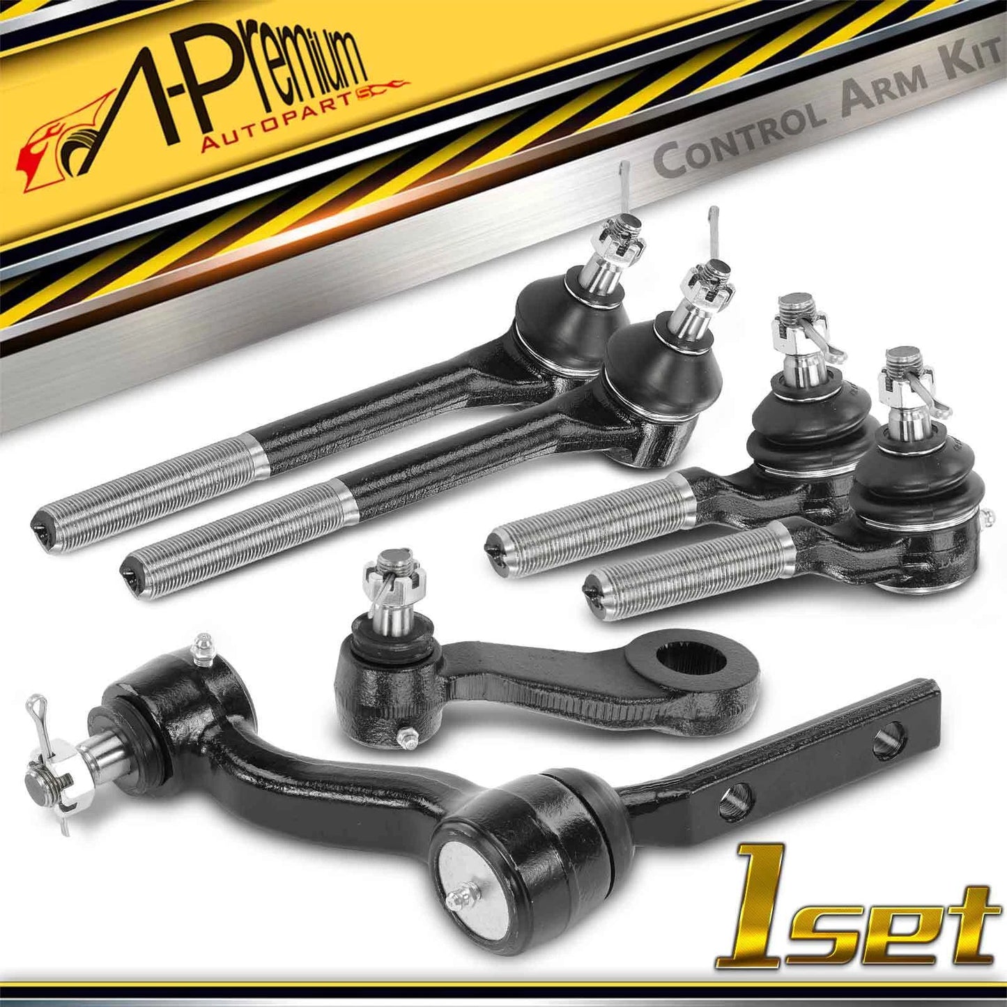 6x Inner & Outer Tie Rod Ends for Chevy Blazer S10 (1994–2005)