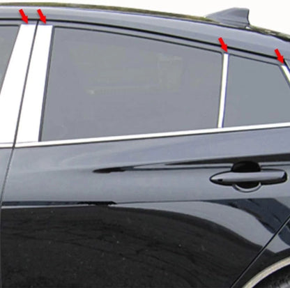8pc Luxury FX Stainless Steel Pillar Post Trim for Toyota Prius (2016–2022)