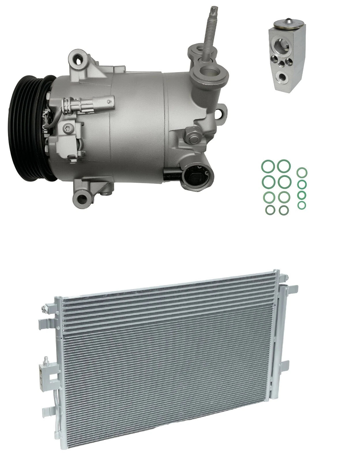 A C Compressor Kit With Condenser for GMC Terrain 1.5L (2018–2018)