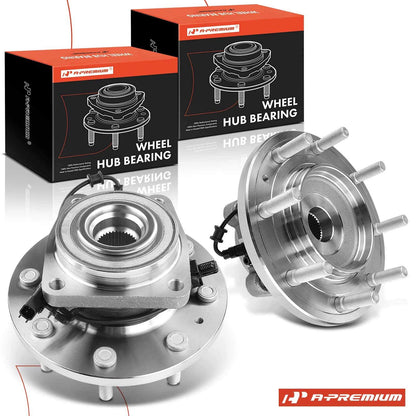 2X Front Wheel Hub & Bearing Assembly for Chevy Silverado 3500 HD (2007–2019)