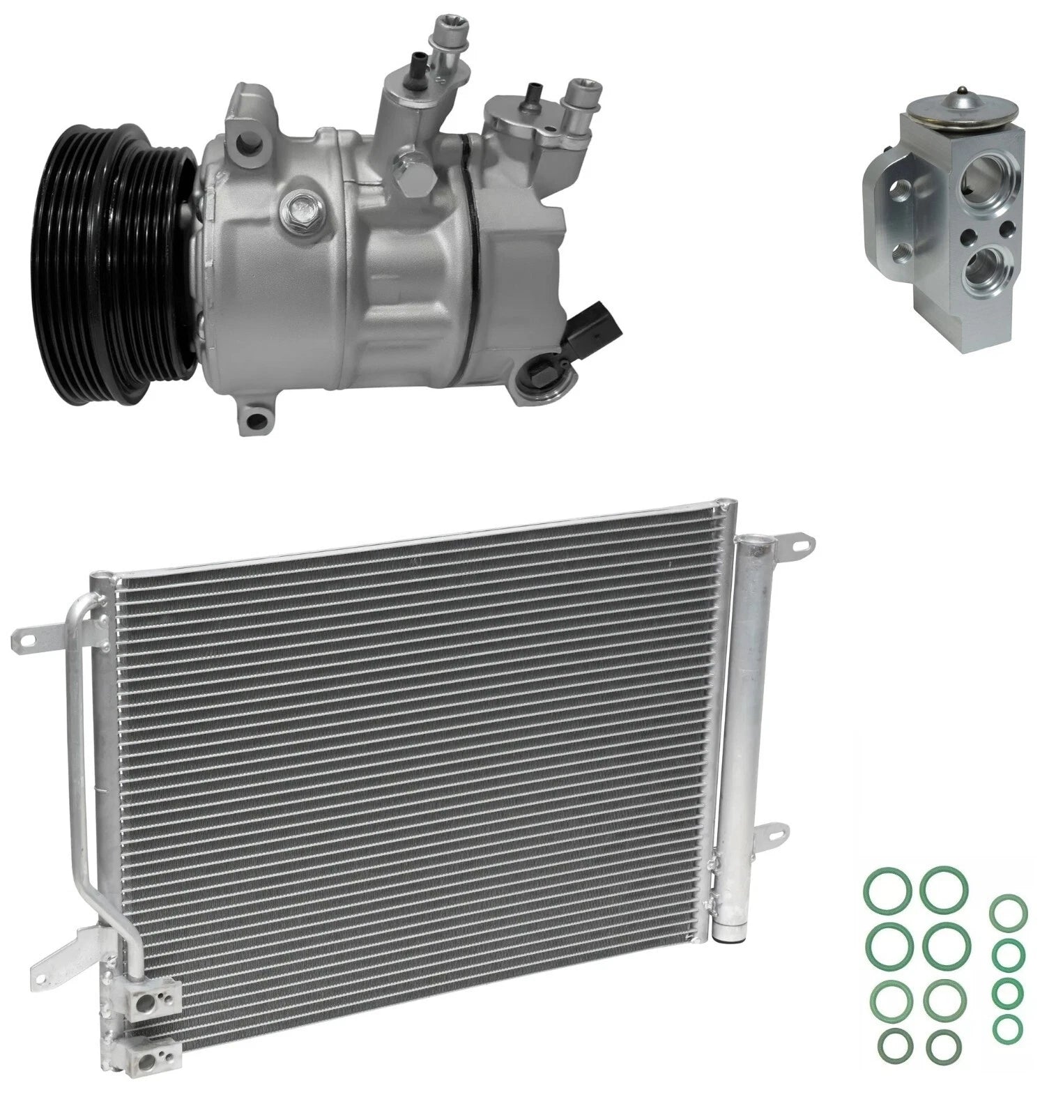 AC Compressor Kit With Condenser for Volkswagen Beetle 2.5L (2012–2012)