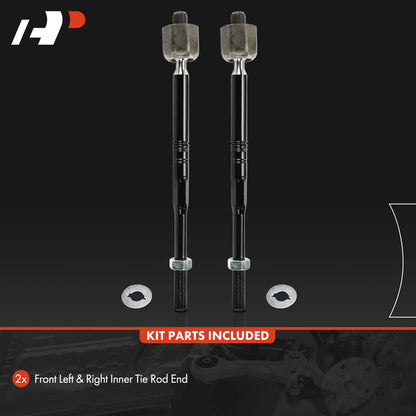 2X Front Inner Side Tie Rod End for Chevrolet Equinox (2018–2021)