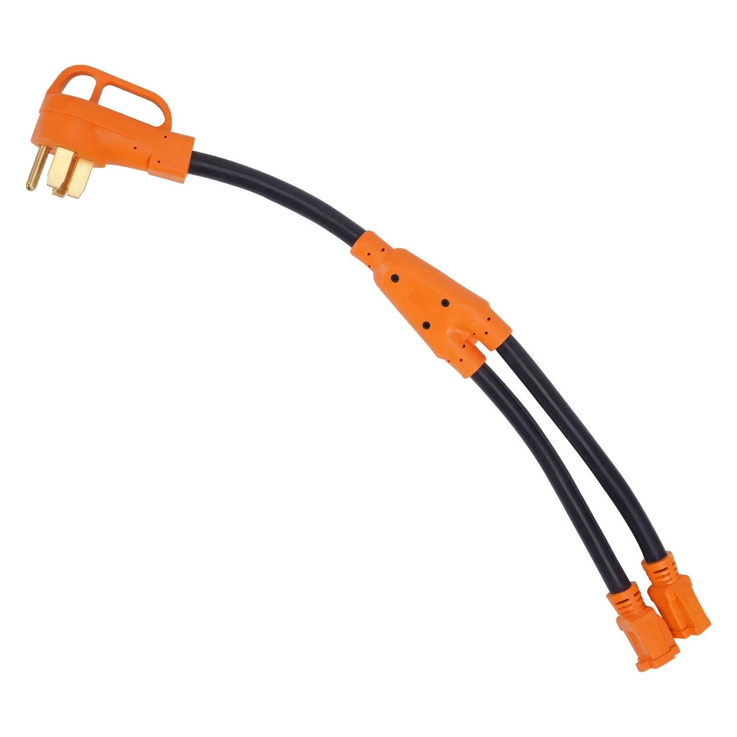 Generator Adapter Cable for 50A Male to 2x15A Female for Camping (2020–2025)