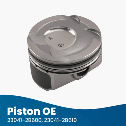 4 Piston & Ring Kit for Hyundai Kia Accent Rio 1.6L (2012–2016)