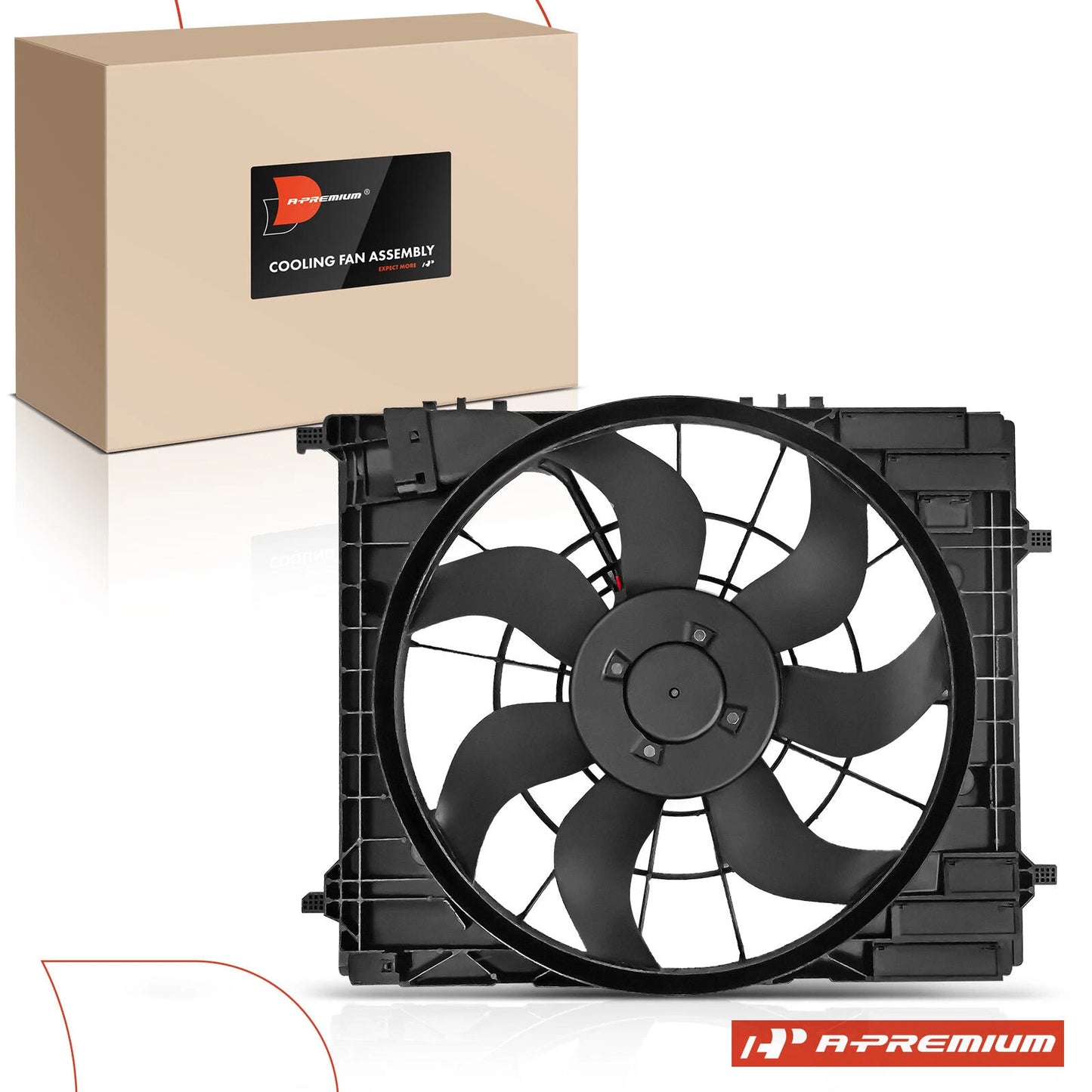 Cooling Fan Assembly with Shroud for Mercedes-Benz GLE450 GLE580 GLE350 (2016–2023)