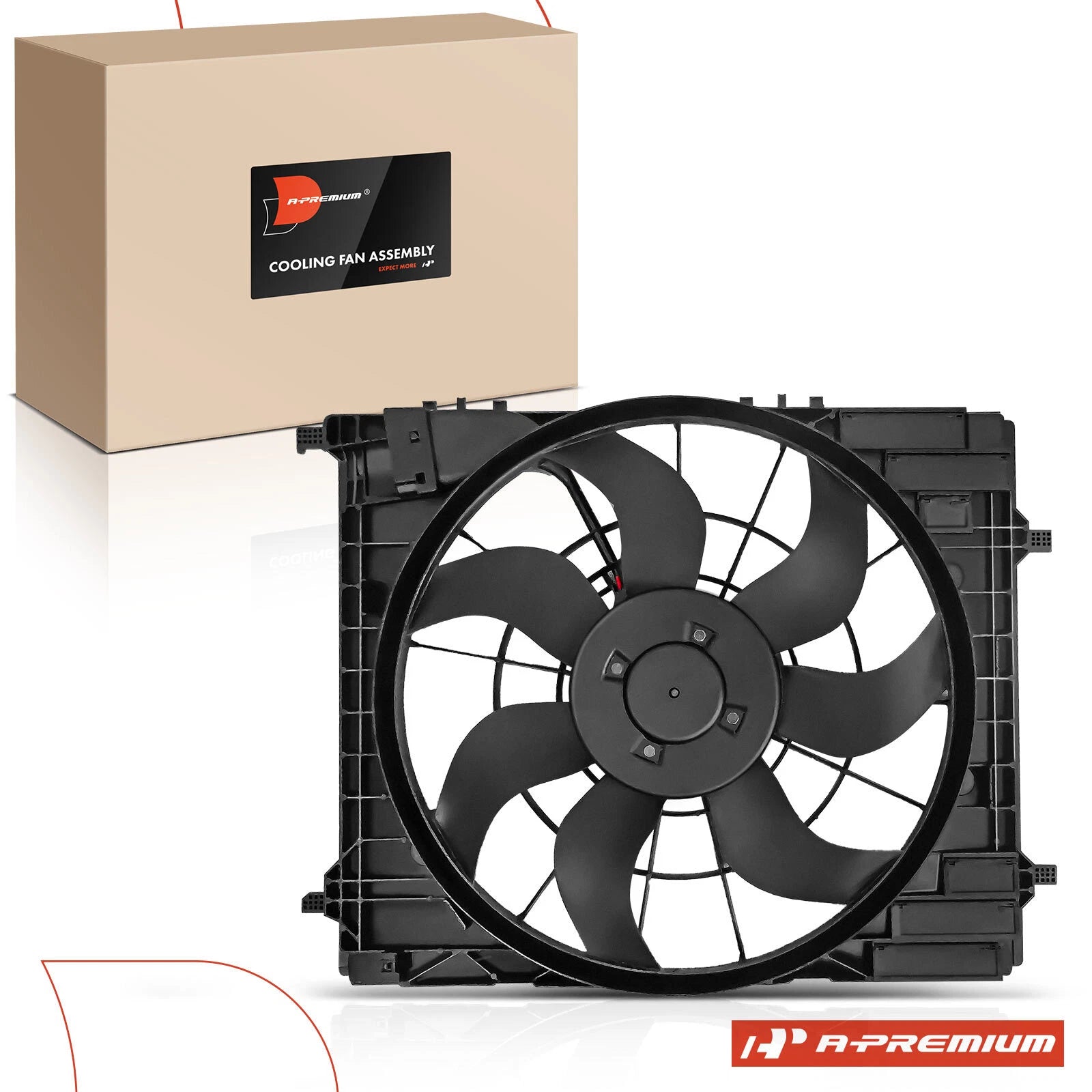 Cooling Fan Assembly with Shroud for Mercedes-Benz GLE450 GLE580 GLE350 (2016–2023)