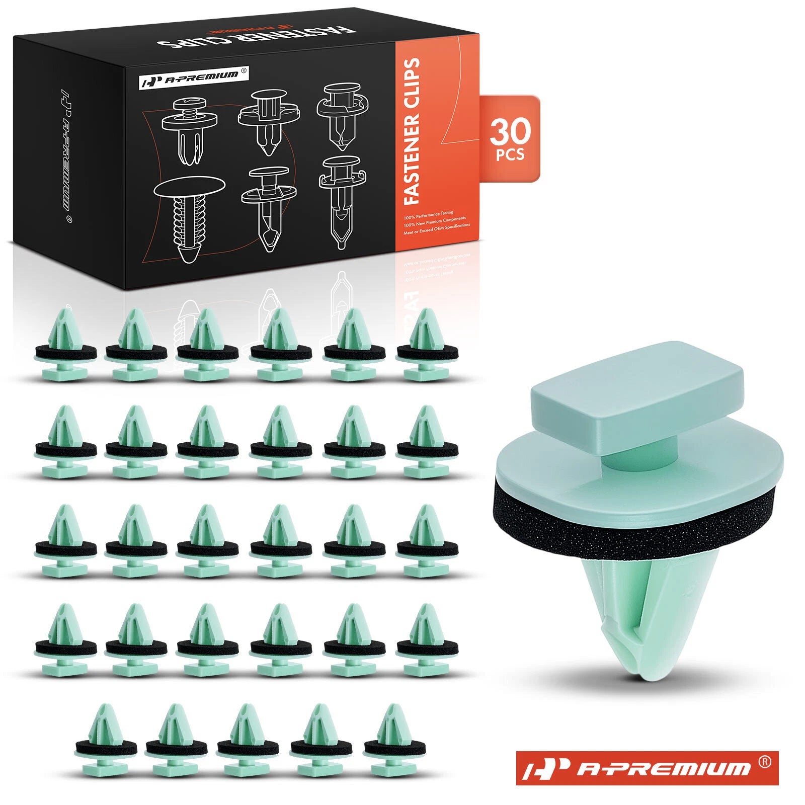 30Pcs Green Nylon Fender Moulding Clip Retainer for Chevy