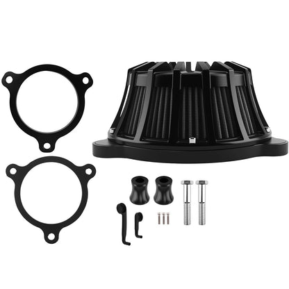 Air Intake Cleaner Kit for Harley M8 Softail Touring Trike (2017–2024) Black