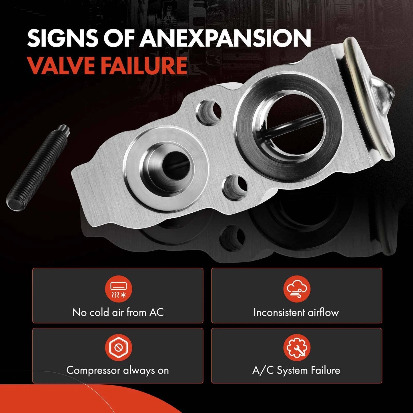 A/C Expansion Valve for Chevy Malibu (2016–2021) Buick LaCrosse (2017–2021) Cadillac XT4 (2019–2021)