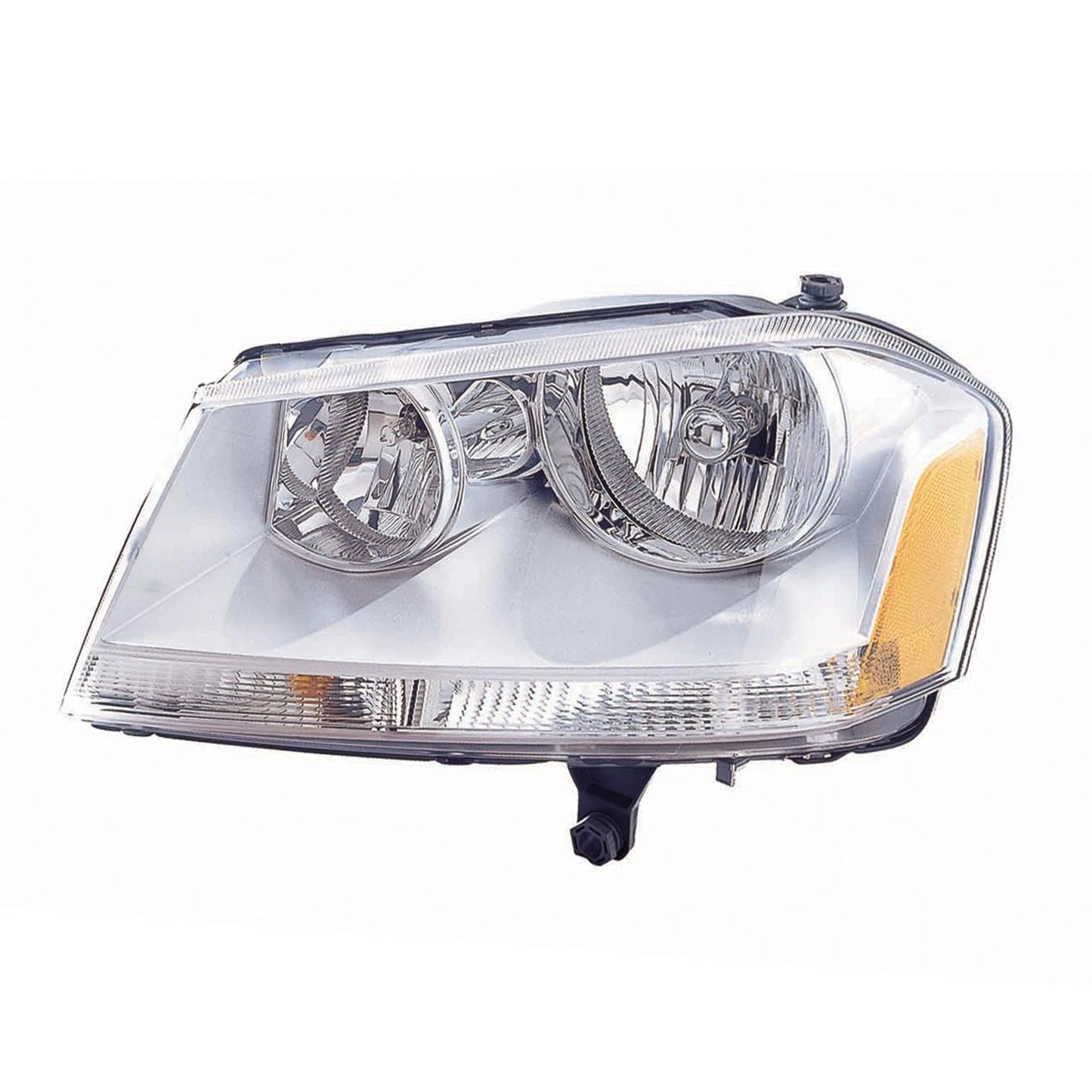 Driver Side Headlight Assembly with Chrome Bezel for Dodge Avenger (2008–2014)