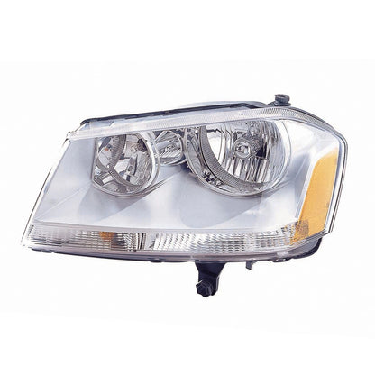 Driver Side Headlight Assembly with Chrome Bezel for Dodge Avenger (2008–2014)