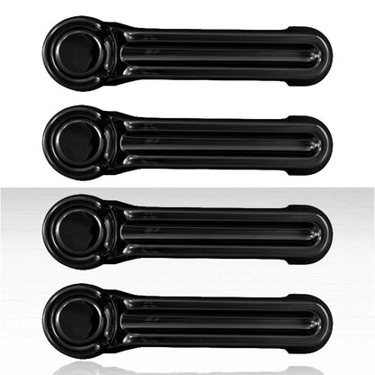 8pc Door Handle Covers for 2007-18 Jeep Wrangler JK - Gloss Black w/o Smart Key