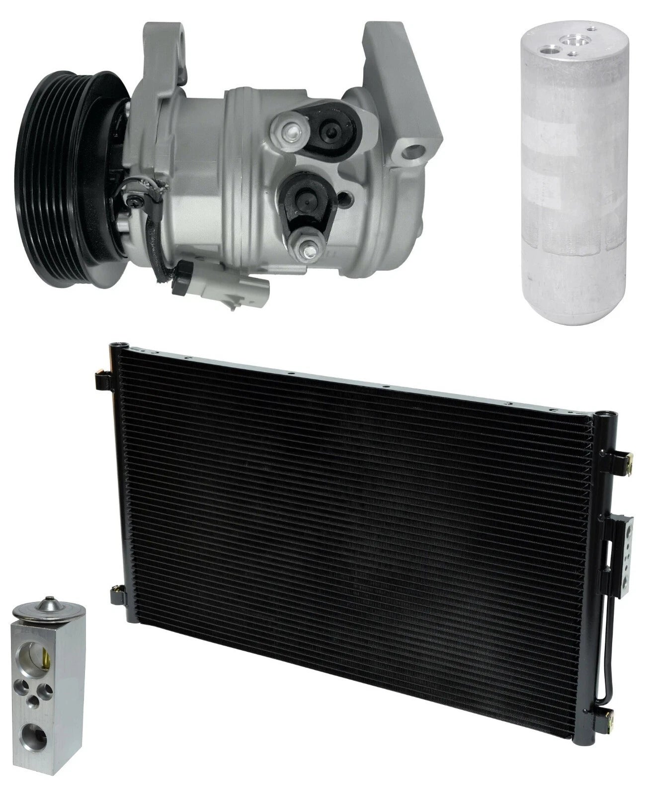AC Compressor Kit with Condenser for Dodge Grand Caravan 3.3L (2001–2007)