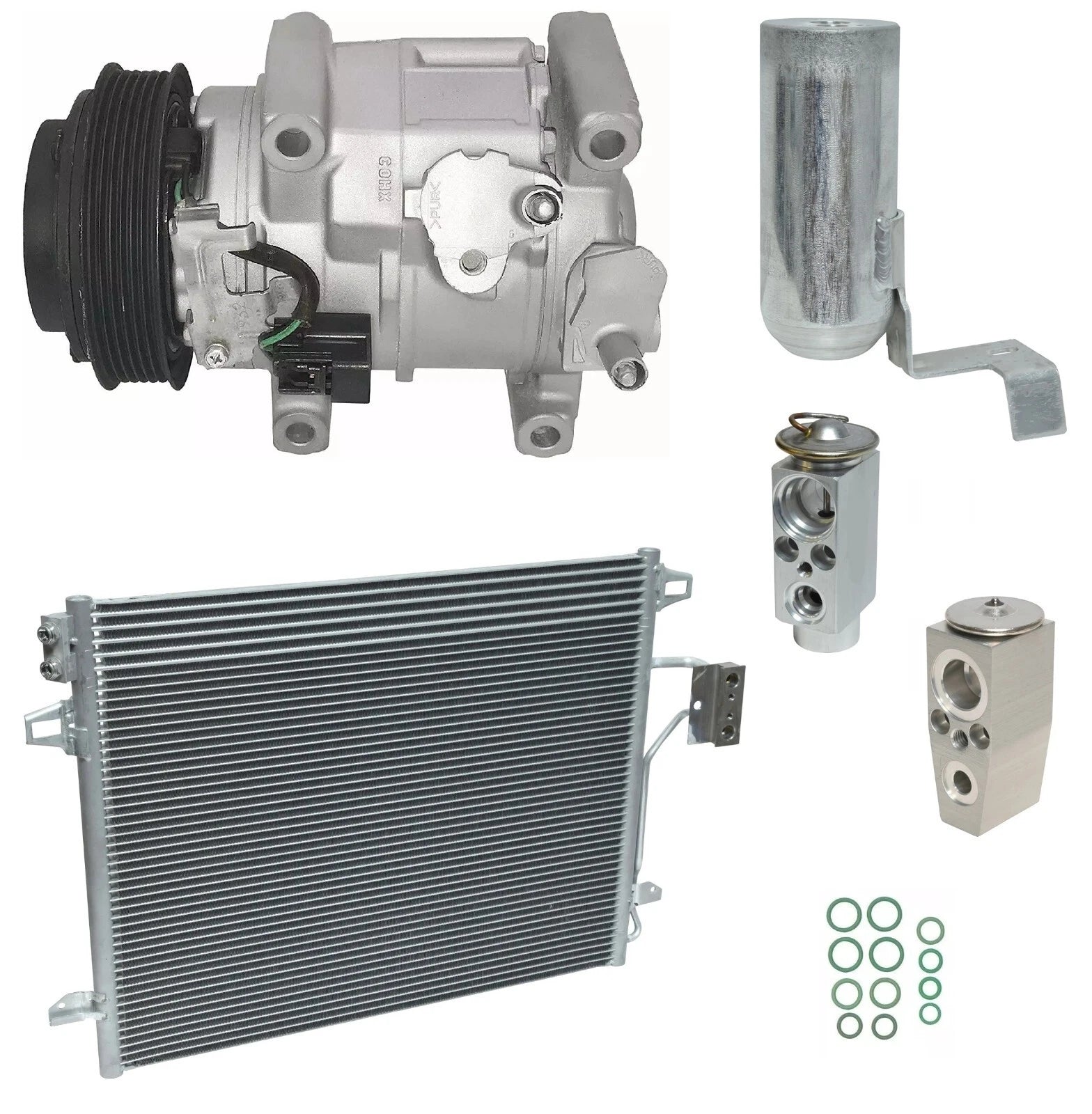 AC Compressor Kit With Condenser for Volkswagen Routan 3.6L (2011–2013)