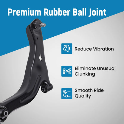 Front Lower Control Arm Inner & Outer Tie Rod for 2009-2012 Ford Escape Tribute