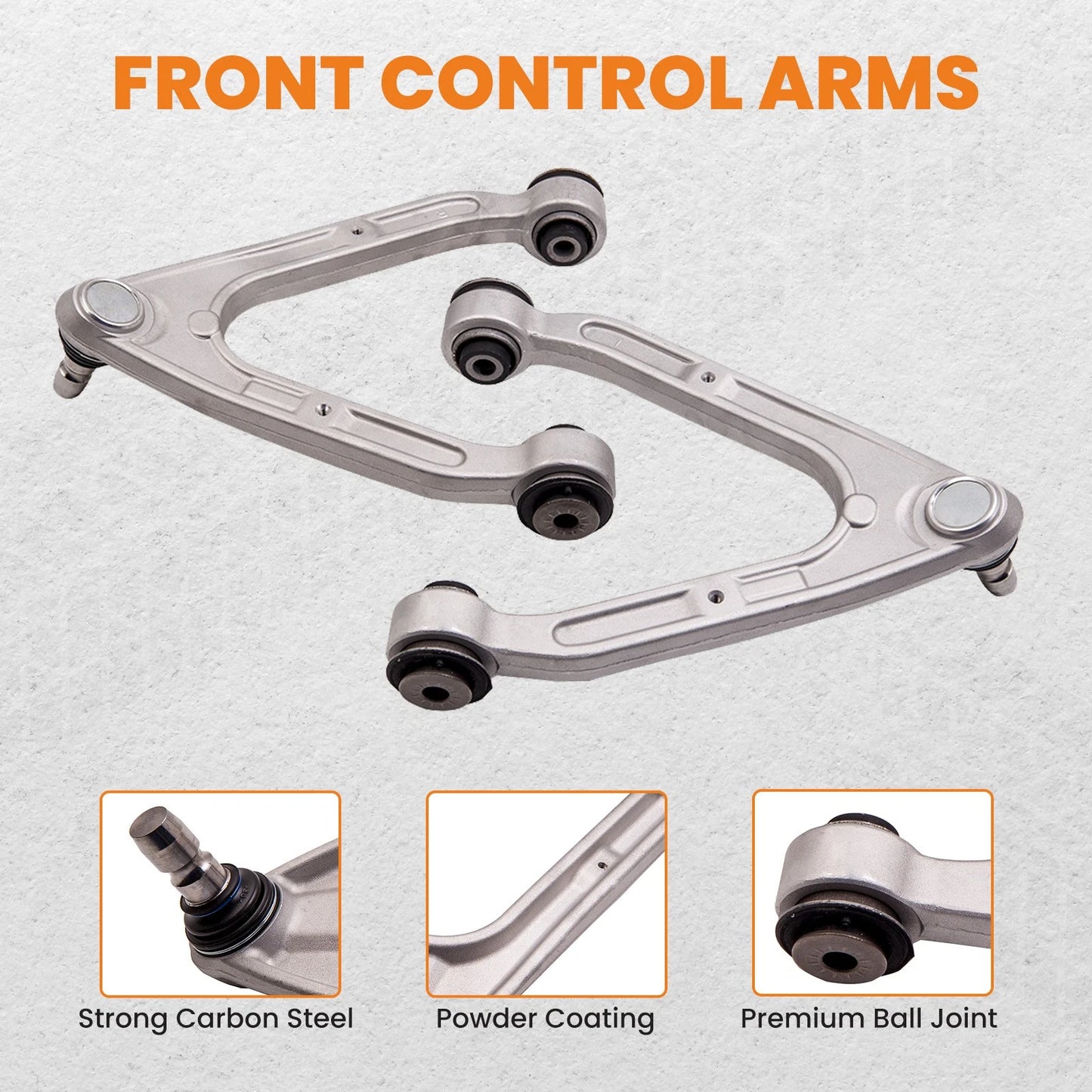 2 Pcs Front Upper Control Arms w/ Ball Joint for 2006-2010 Hummer H3 H3T