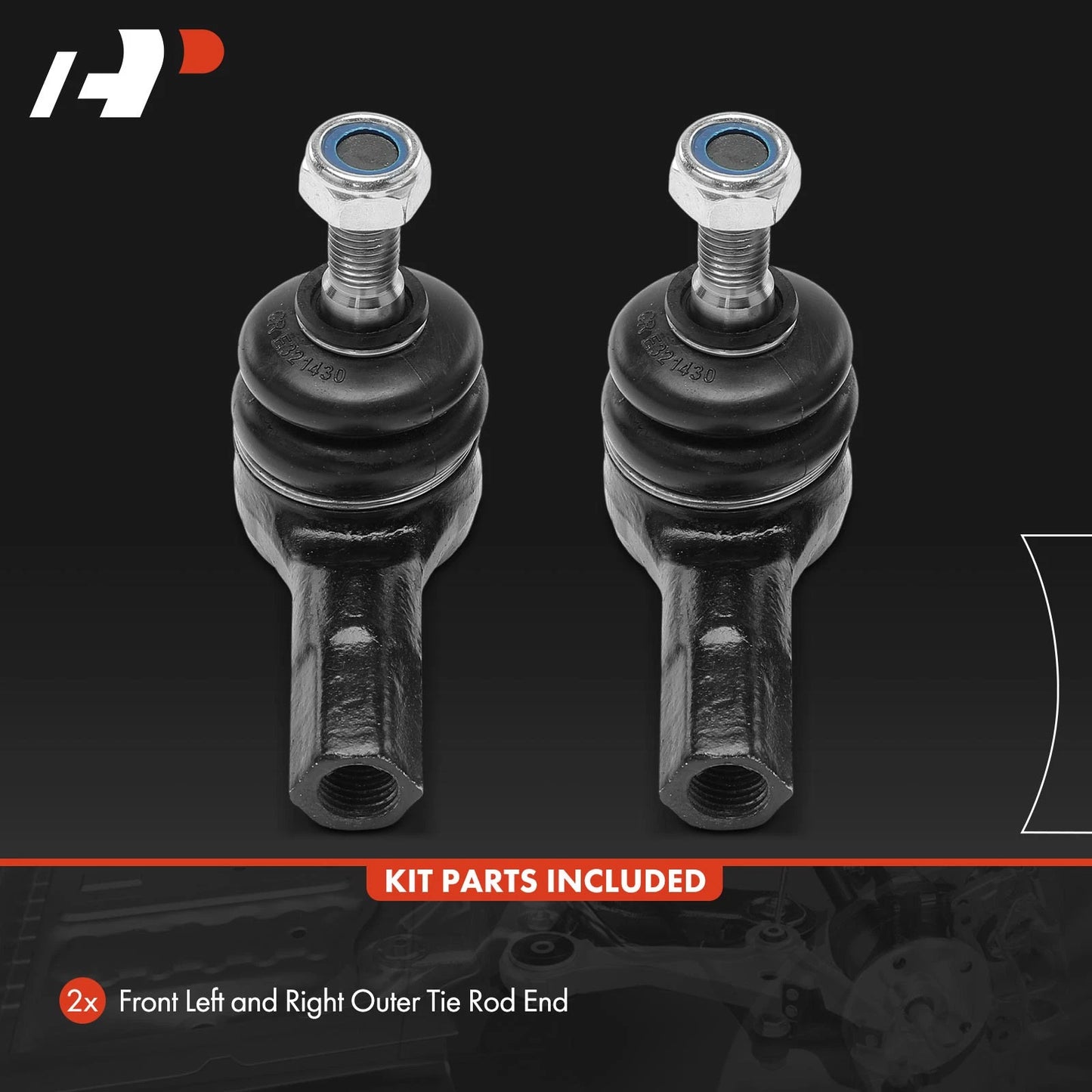 2X Front Outer Tie Rod End for Suzuki Verona (2004–2006)
