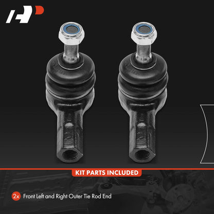 2X Front Outer Tie Rod End for Suzuki Verona (2004–2006)