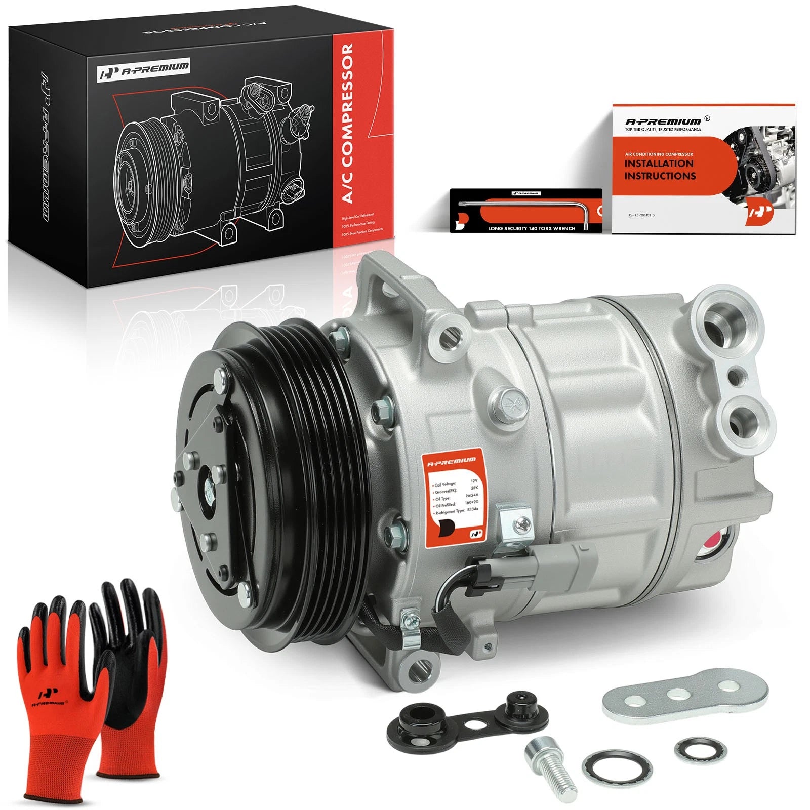 A/C Compressor with Clutch for Chevrolet HHR Cobalt (2005–2011)
