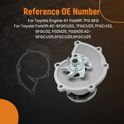 Engine Water Pump for Toyota 7FGU15 8FGCU20 (2000–2000)
