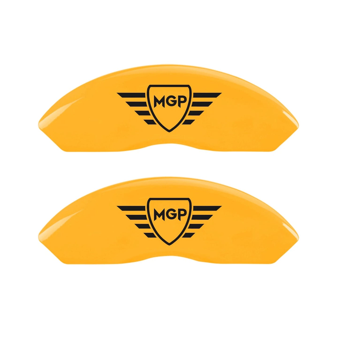 Caliper Covers Set of 4 Yellow MGP Logo for 2004-2009 Cadillac SRX