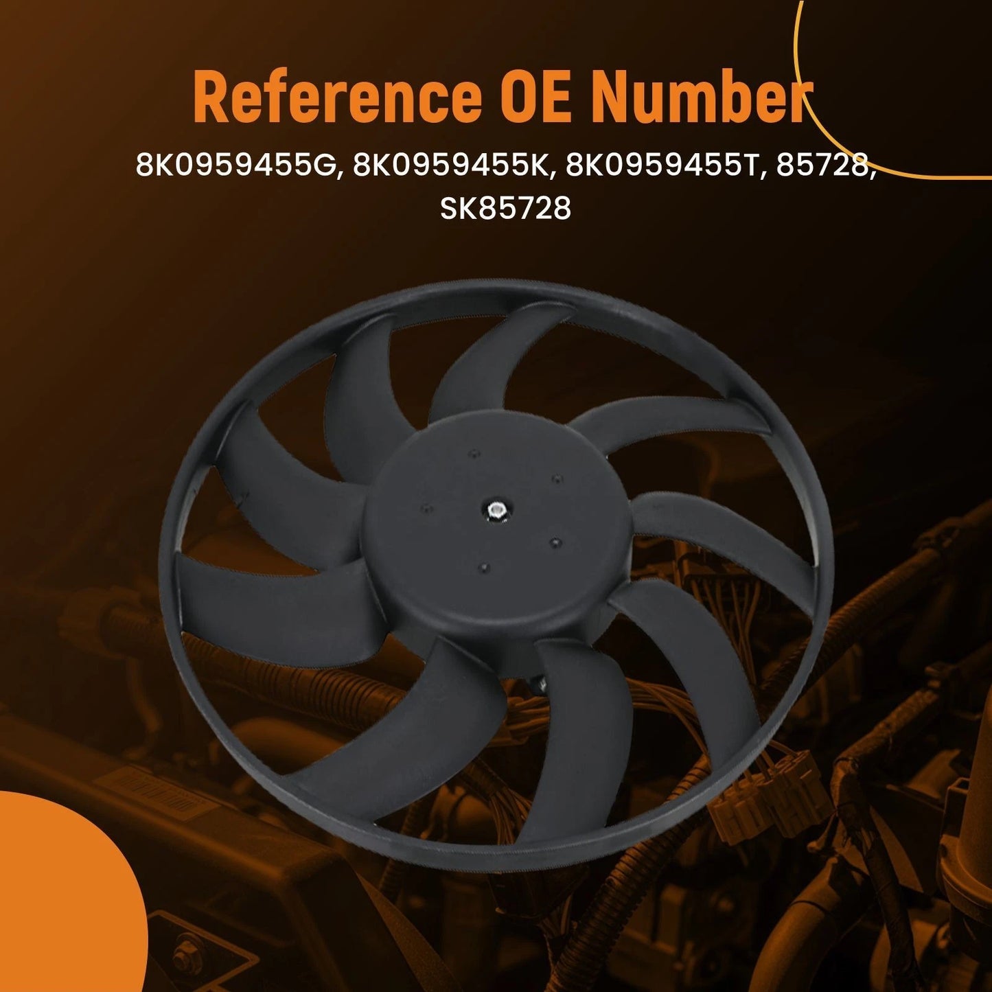 Electric Radiator Cooling Fan for Audi A4 A5 Quattro & Porsche Macan (2015–2021)