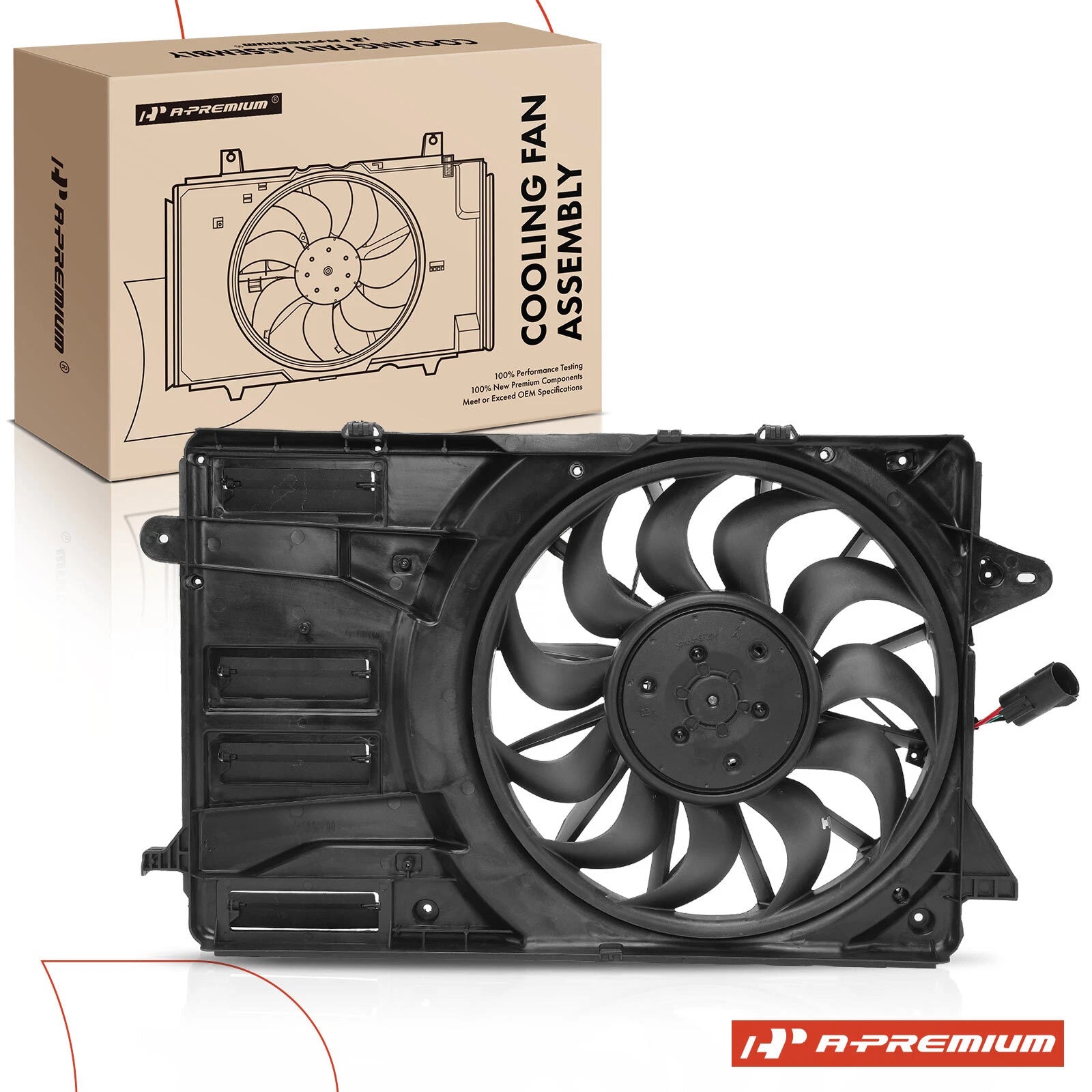 Cooling Fan Assembly with Shroud for Chevy Malibu (2016–2020)