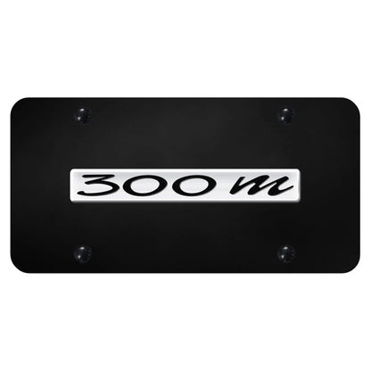 Chrome Name on Black License Plate - Officially Licensed for Chrysler 300M
