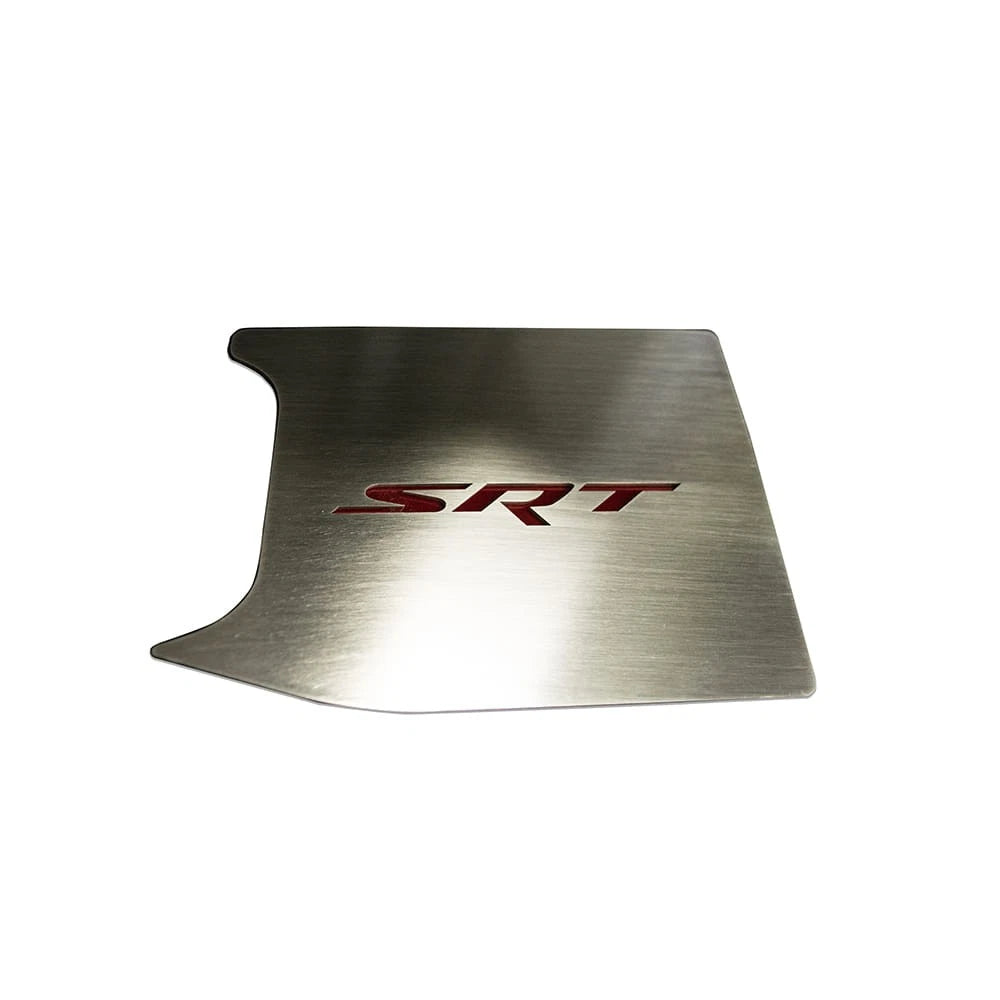 ABS Top Plate w/Green CF Vinyl 'SRT' Inlay for 2015-19 Challenger fits OEM Cover