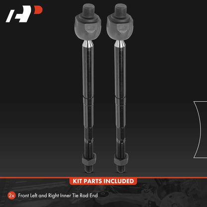 2X Front Inner Tie Rod End for Chevrolet Camaro (2012–2015)