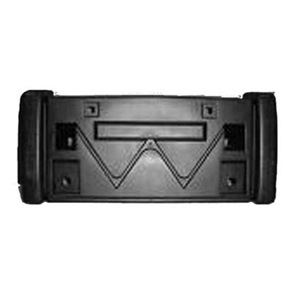 Replacement Plastic Front License Bracket w/Moldings w/o Mounting Hardware