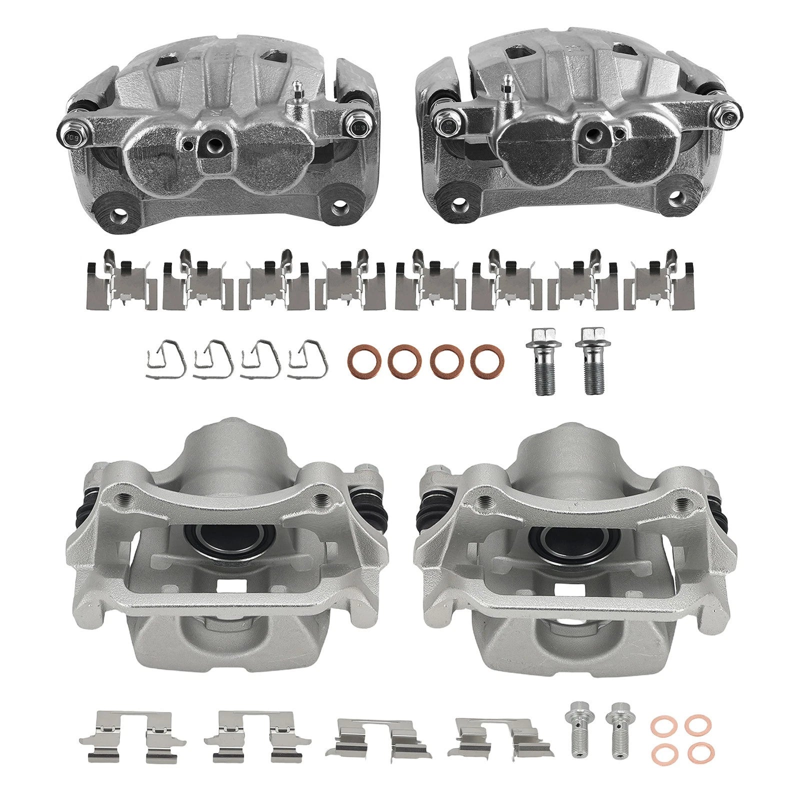 Front Rear Brake Calipers Assembly with Bracket for Toyota Highlander (2010–2013)