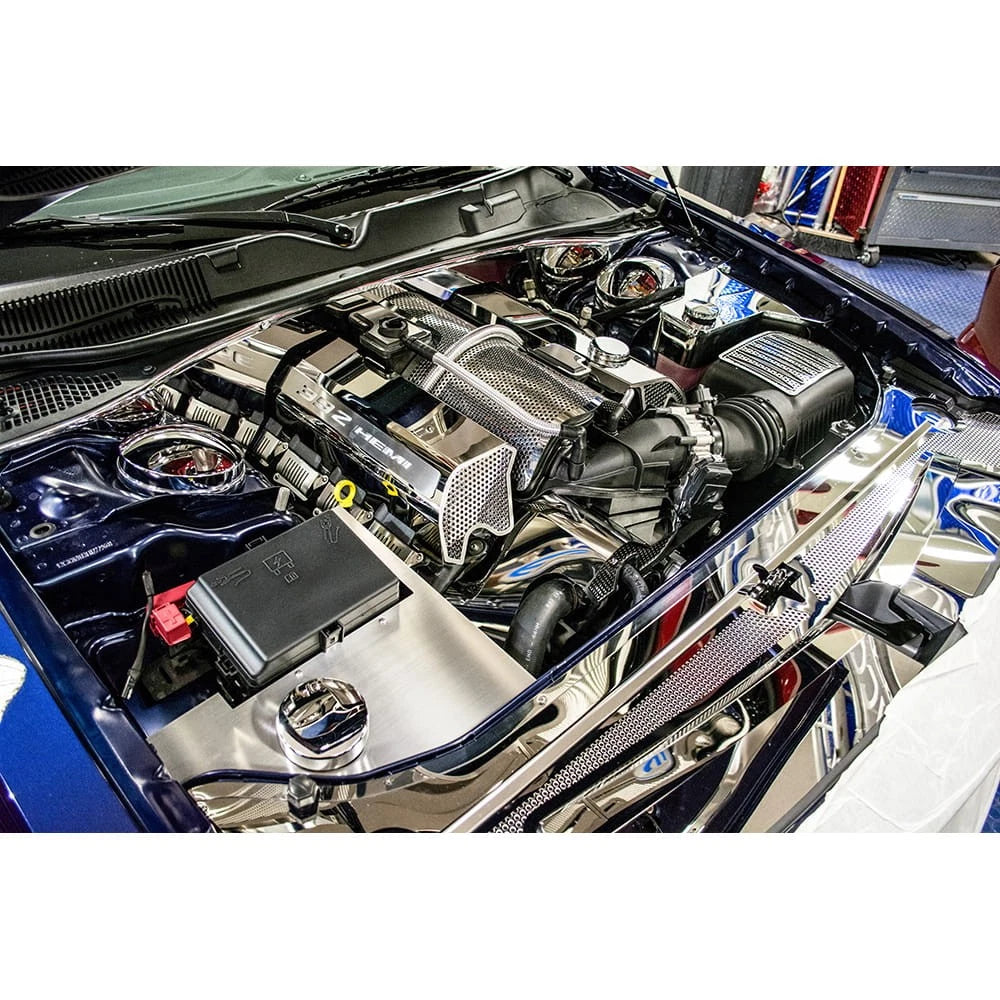 Fuel Rail Covers with Green LED for Dodge Charger Challenger 2015–2016