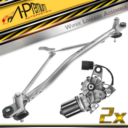 2X Windshield Wiper Linkage & Motor Assembly for Chevy Cruze (2011–2015)