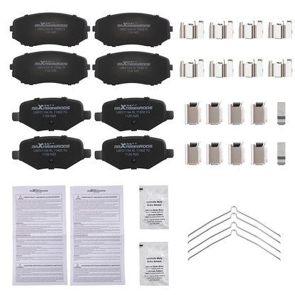 Front and Rear Ceramic Brake Pads for Ford Edge and Lincoln MKX (2011-2015)