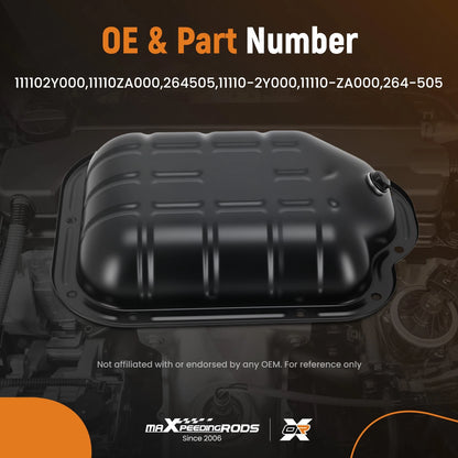 Engine Oil Sump Pan for Nissan Altima Maxima Murano 3.5L V6 (2000–2009)