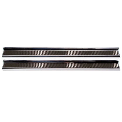 Door Sill Trim Kit w/Blue LED&Carbon Fiber Inlay for 2009-2019 Dodge Challenger