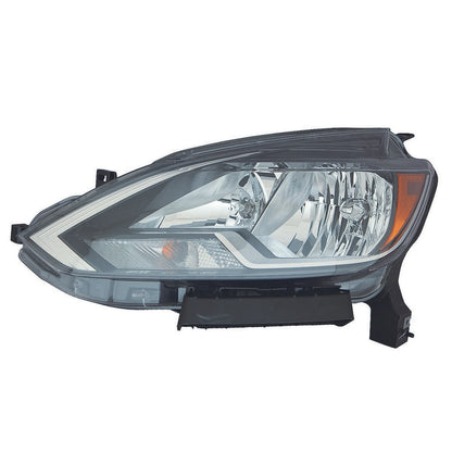 Headlight Assembly Driver Side Replacement Halogen for Nissan Sentra (2016–2019)