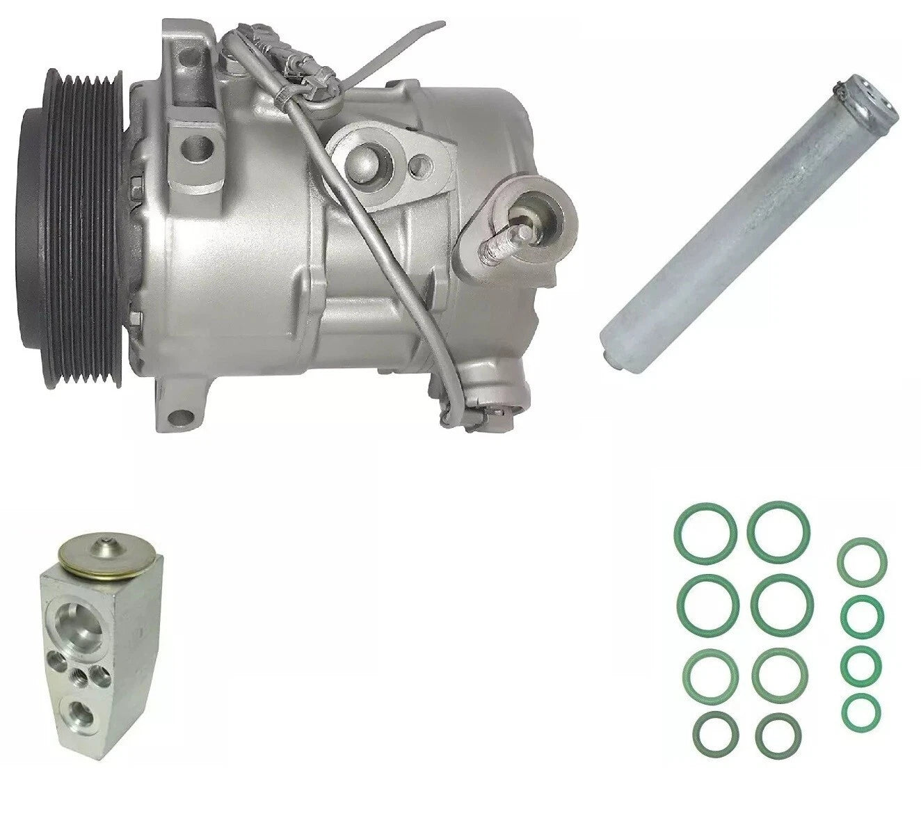 AC Compressor Kit Replacement for Jeep Compass 2.0L (2017–2021)