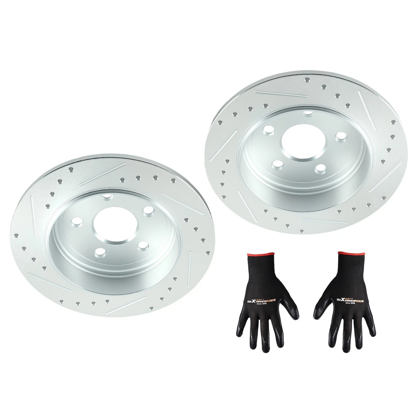 Brake Rotor Pair Rear for Jeep Grand Cherokee Dodge Durango (2011–2020)