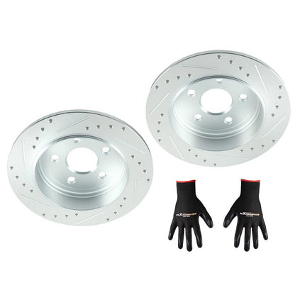 Brake Rotor Pair Rear for Jeep Grand Cherokee Dodge Durango (2011–2020)